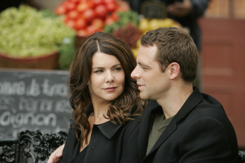 Still of David Sutcliffe and Lauren Graham in Gilmore Girls (2000)