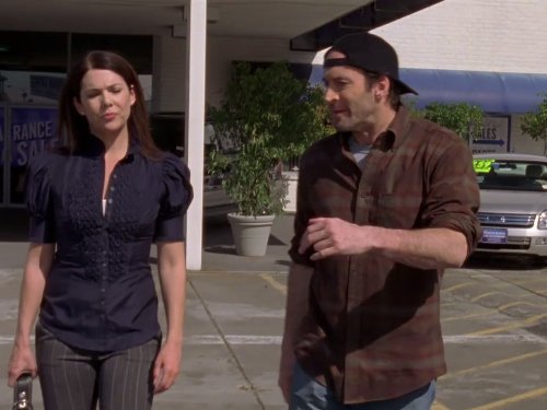 Still of Lauren Graham and Scott Patterson in Gilmore Girls (2000)