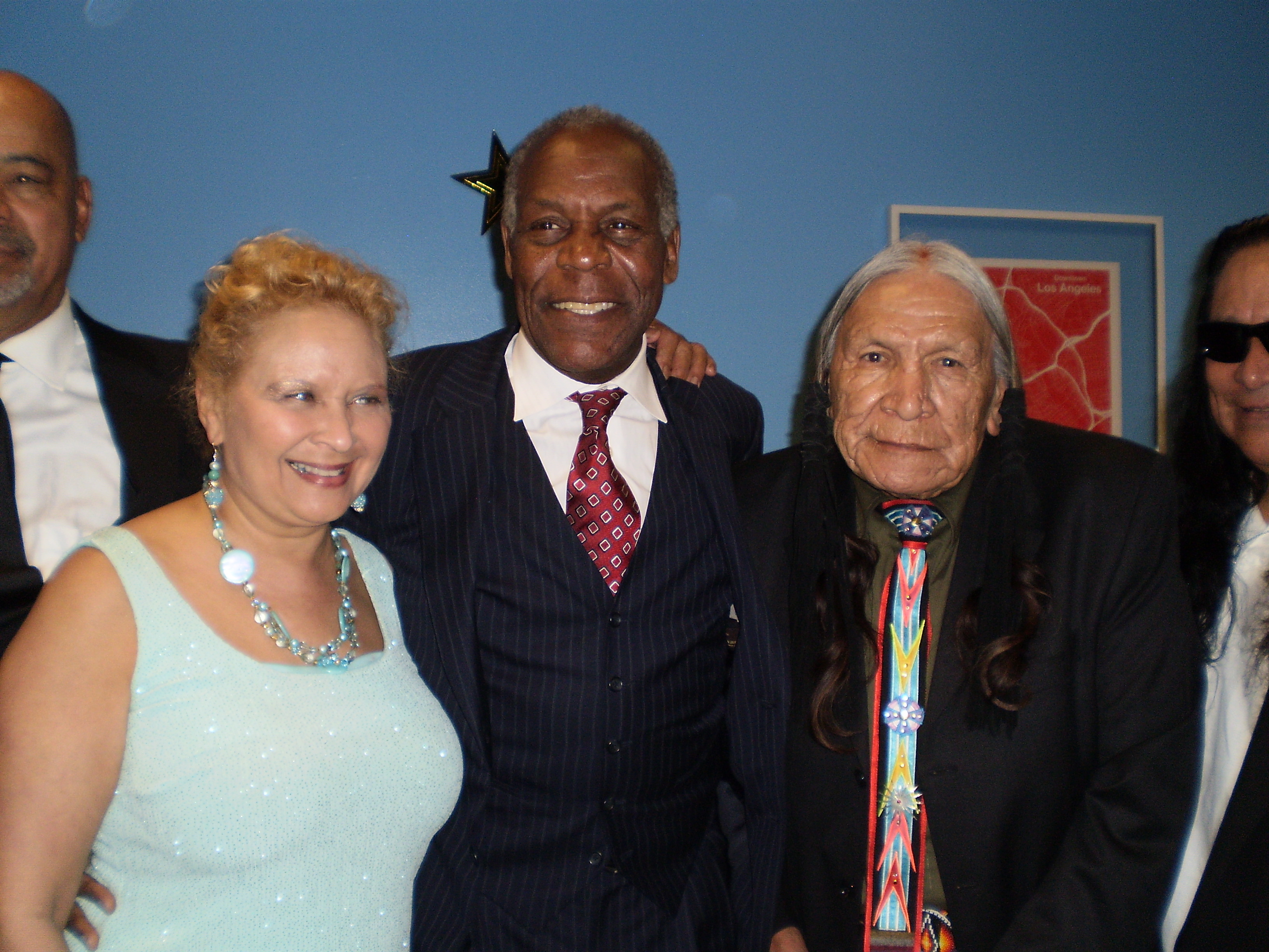 Oscar party with Danny Glover and Saginaw Grant