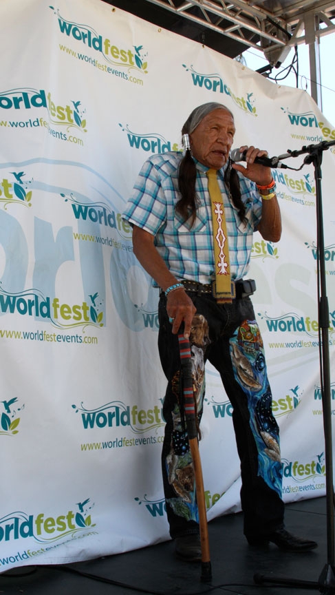 Saginaw Grant- celebrity guest speaker at World Fest Earth Day LA 2013