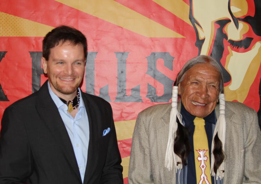 Saginaw Grant and Christopher Johnson arrives at the 9th Annual Red Nation Film Festival 2012 in West Hollywood, CA.