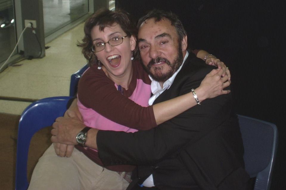 With John Rhys-Davies. Guest appearance at Armageddon Expo in Auckland, New Zealand (2005).