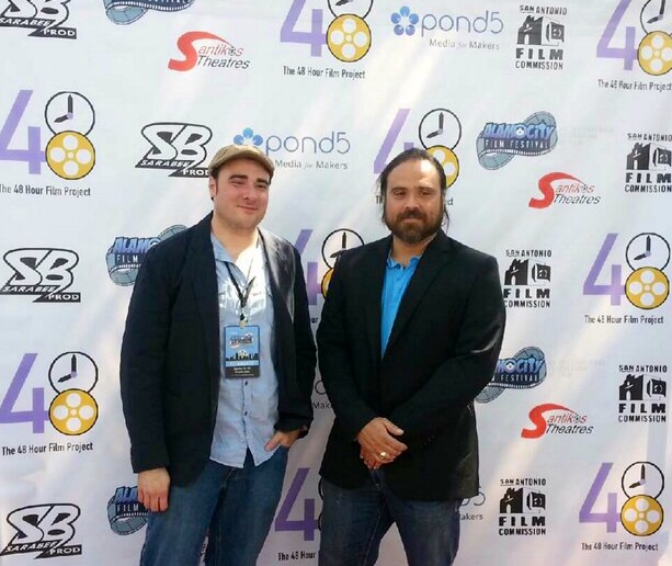 (L-R) Co-directors Duane Graves and Justin Meeks at event for Alamo City Film Festival 2015, San Antonio, Texas.
