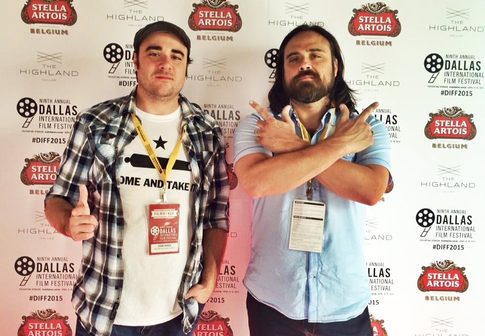 (L-R) Co-writer/directors Duane Graves and Justin Meeks at event for RED ON YELLA, KILL A FELLA, Dallas International Film Festival, April 11, 2015