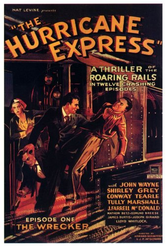 John Wayne and Shirley Grey in The Hurricane Express (1932)