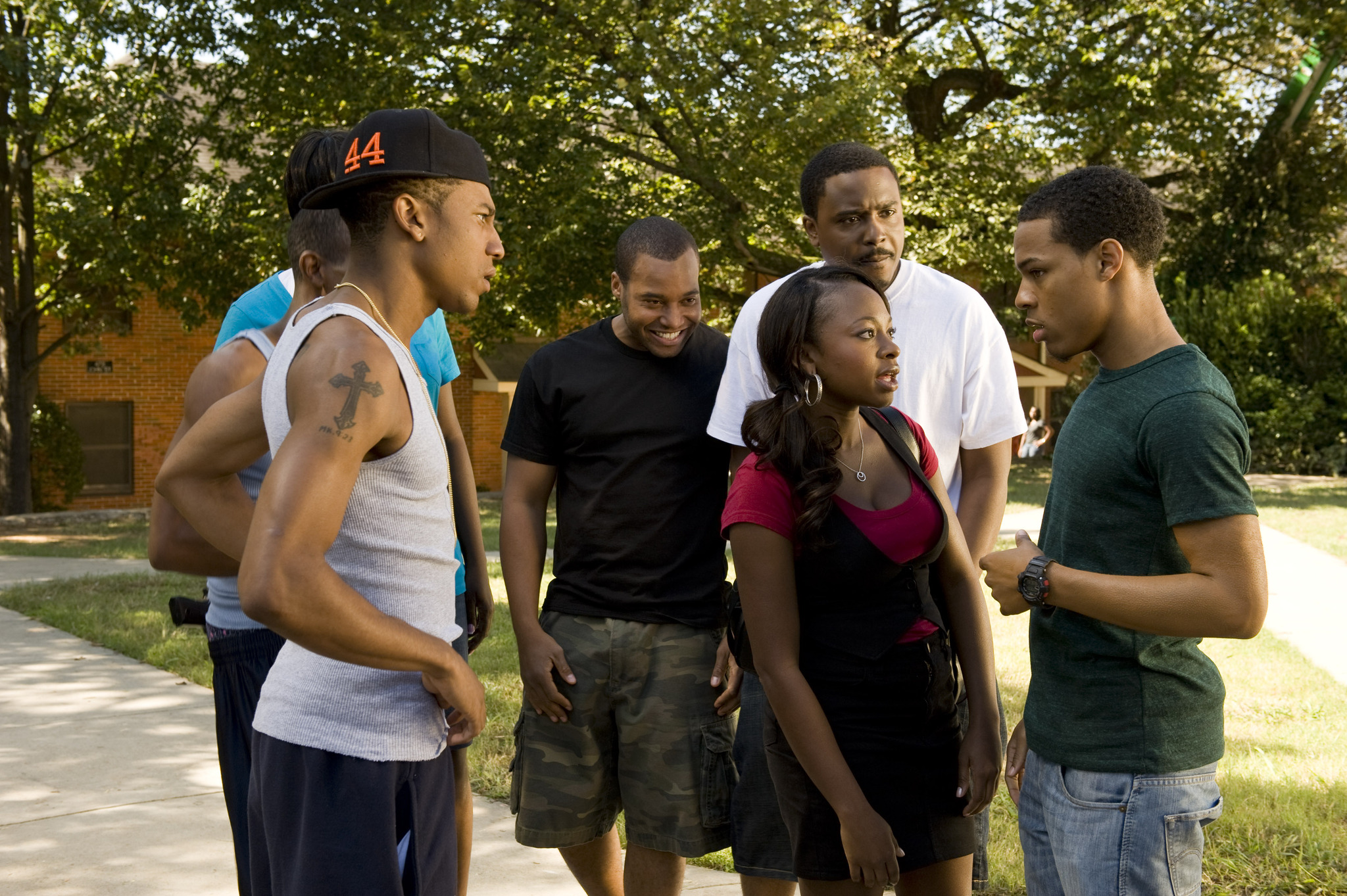 Still of Vince Green, Shad Moss, Jason Weaver, Brandon T. Jackson and Naturi Naughton in Lottery Ticket (2010)