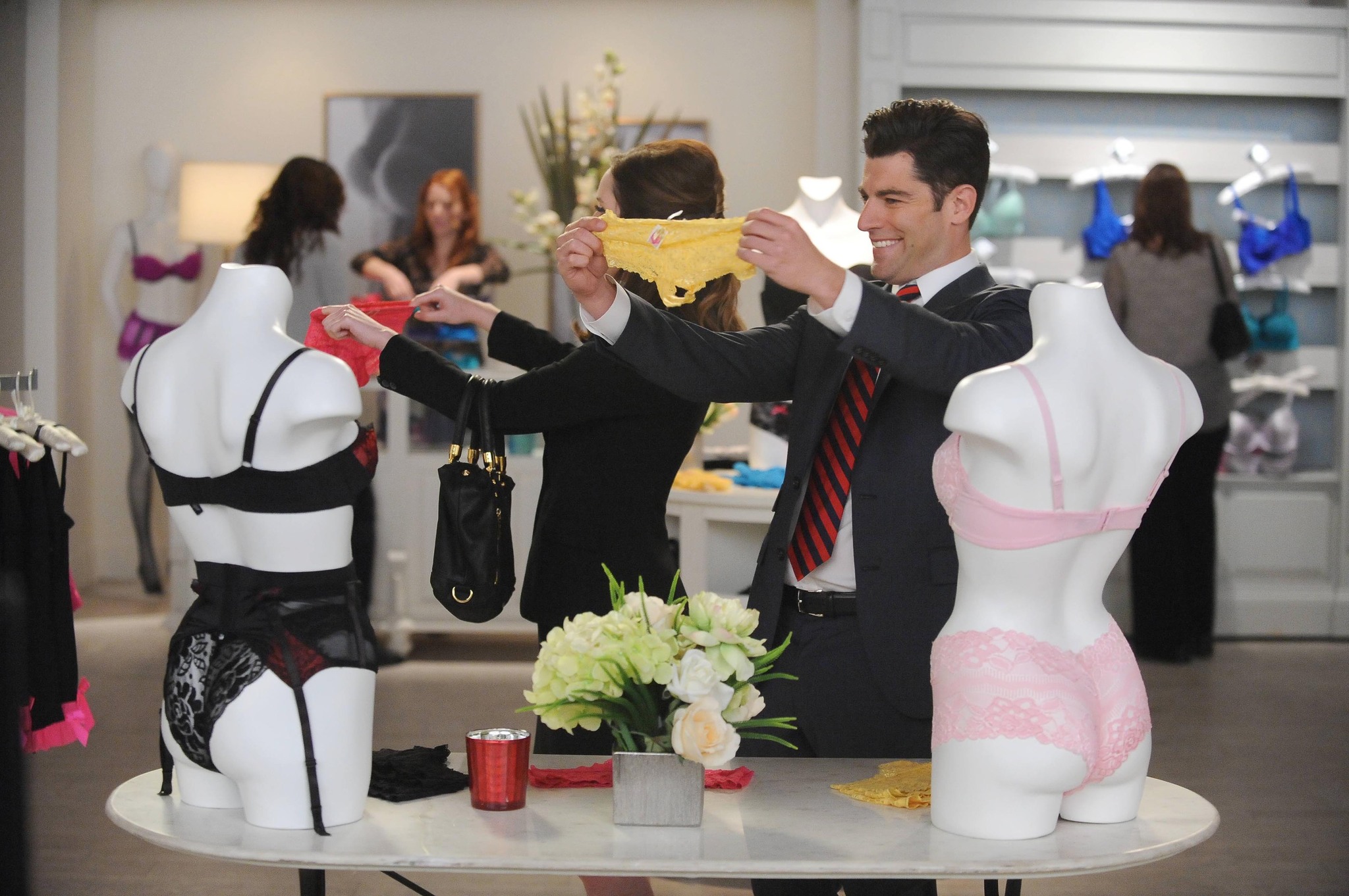 Still of Max Greenfield and Zoe Lister in New Girl (2011)