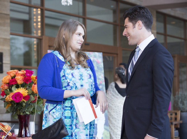 Still of Max Greenfield and Merritt Wever in New Girl (2011)