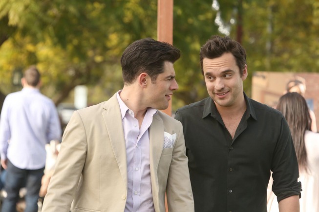 Still of Max Greenfield and Jake Johnson in New Girl (2011)