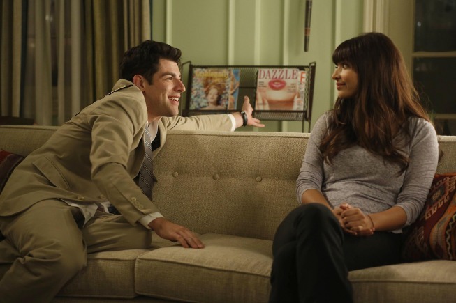 Still of Max Greenfield and Hannah Simone in New Girl (2011)