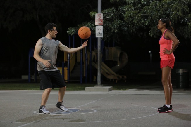 Still of Max Greenfield and Keenyah Hill in New Girl (2011)