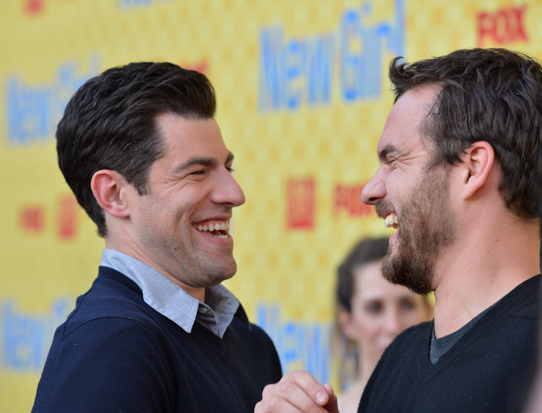 Max Greenfield and Jake Johnson at event of New Girl (2011)