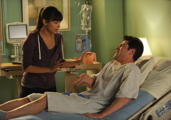 Still of Max Greenfield and Hannah Simone in New Girl (2011)