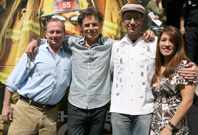 Michael Colleary, Bruce Greenwood, Mike Werb and Claire-Dee Lim at event of Firehouse Dog (2007)