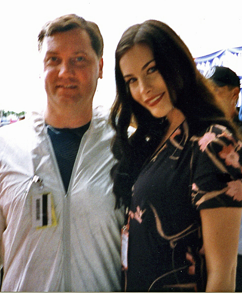 With Liv Tyler on the set of Armageddon.