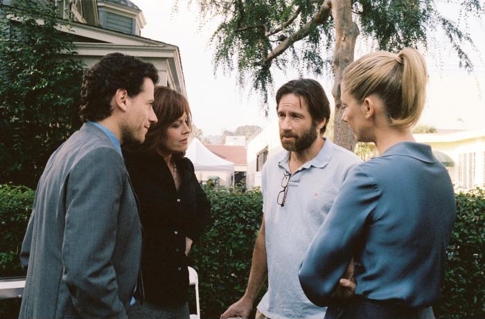 Still of David Duchovny, Sigourney Weaver, Judy Greer and Ioan Gruffudd in The TV Set (2006)