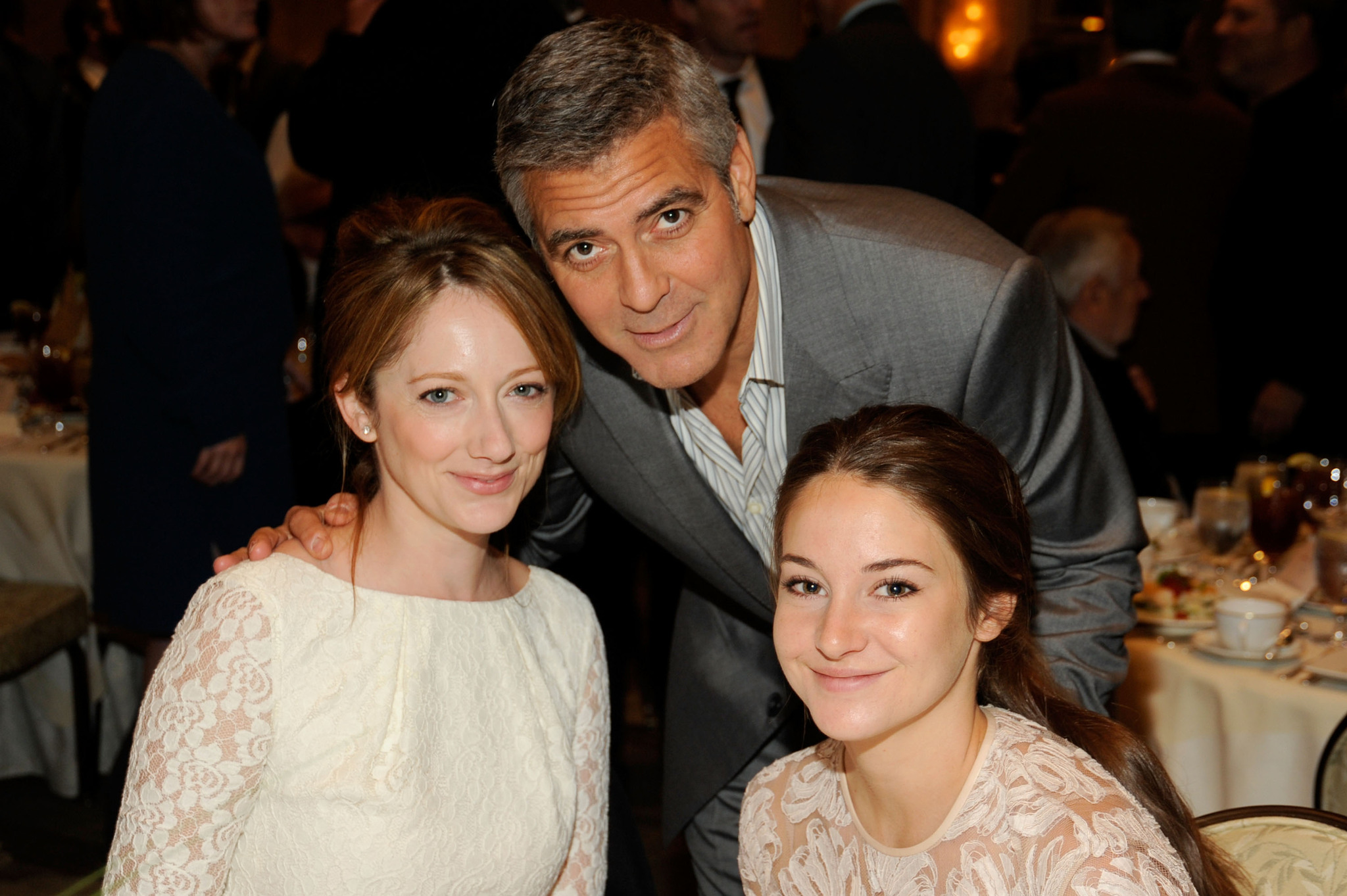 George Clooney, Judy Greer and Shailene Woodley