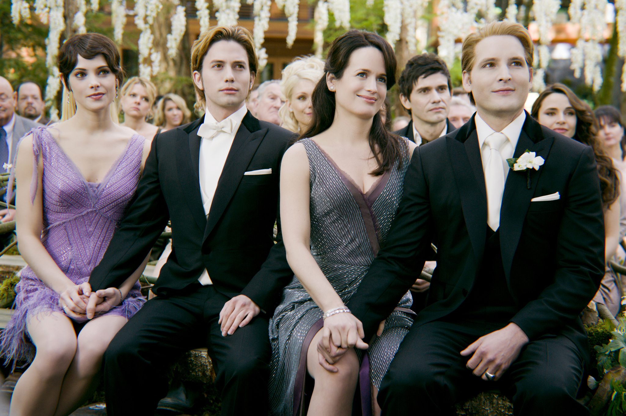 Still of Peter Facinelli, Doane Gregory, Elizabeth Reaser and Jackson Rathbone in Brekstanti ausra. 1 dalis (2011)