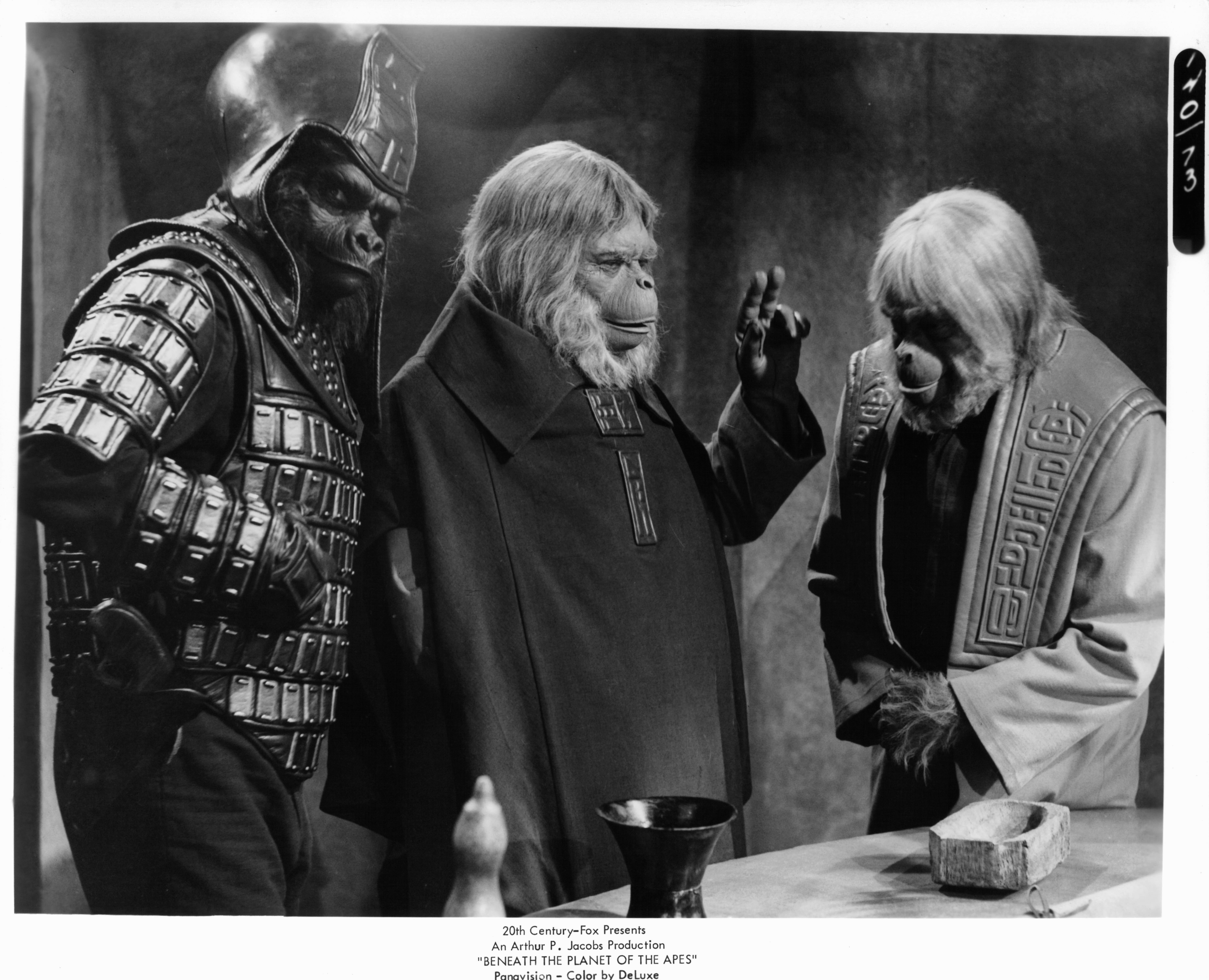 Still of Maurice Evans and James Gregory in Beneath the Planet of the Apes (1970)