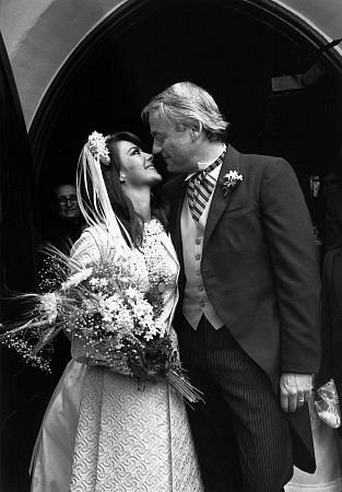 Natalie Wood with her husband Richard Gregson on their wedding day, May 30, 1969.