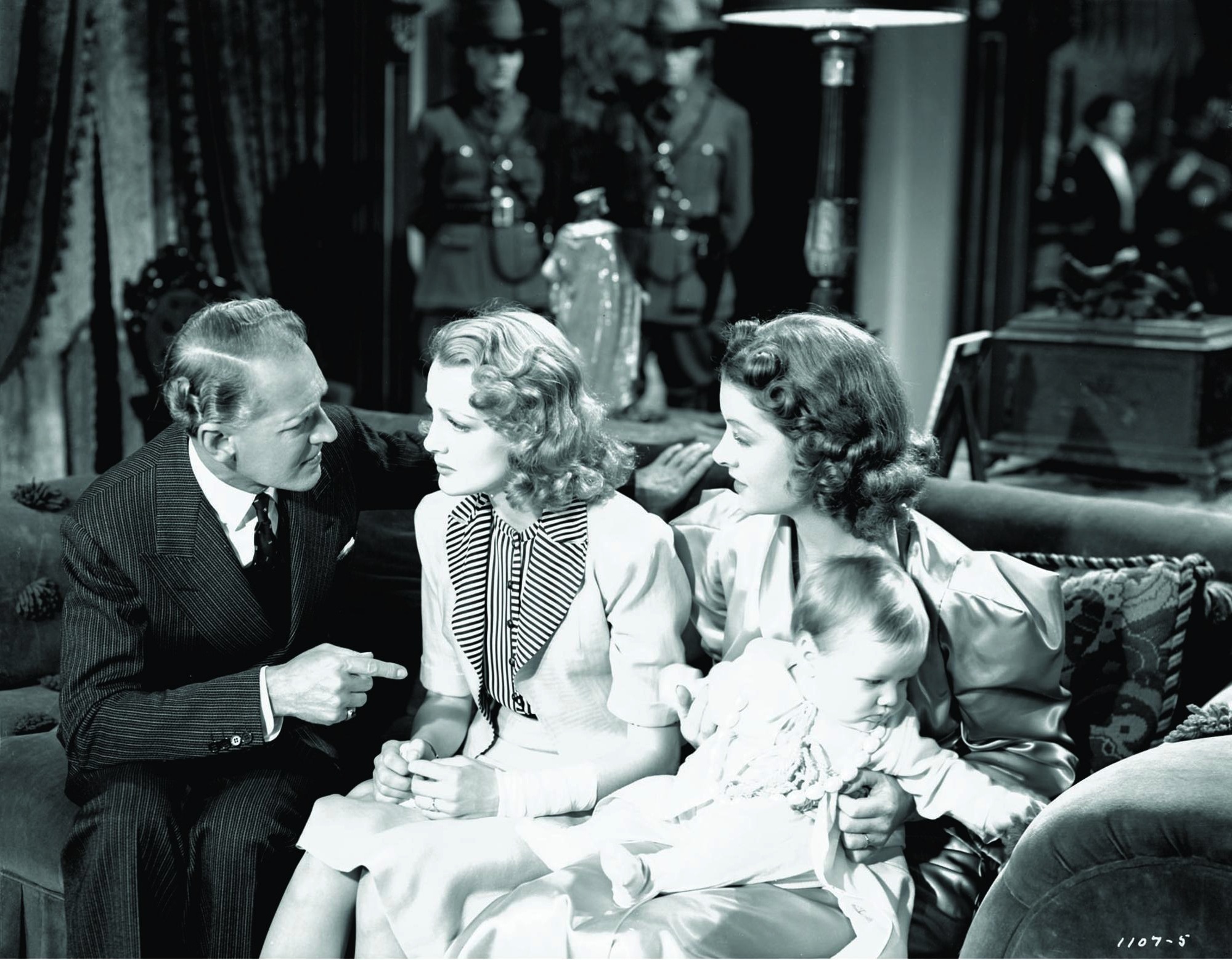 Still of Myrna Loy, Virginia Grey, Otto Kruger and William A. Poulsen in Another Thin Man (1939)