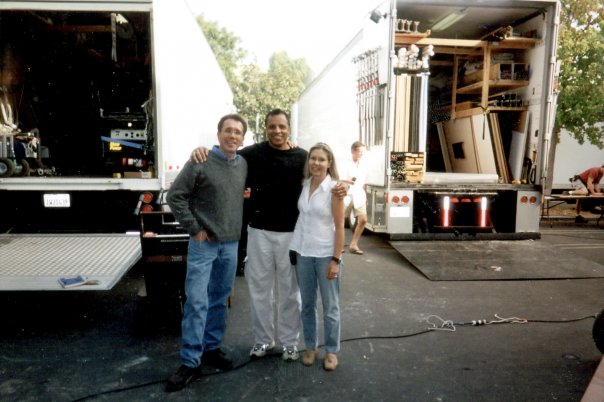 With Art Director David Wasco and wife Set Designer Sandy Wasco on the Set of KILL BILL Vol. # 1 Circa September 2002