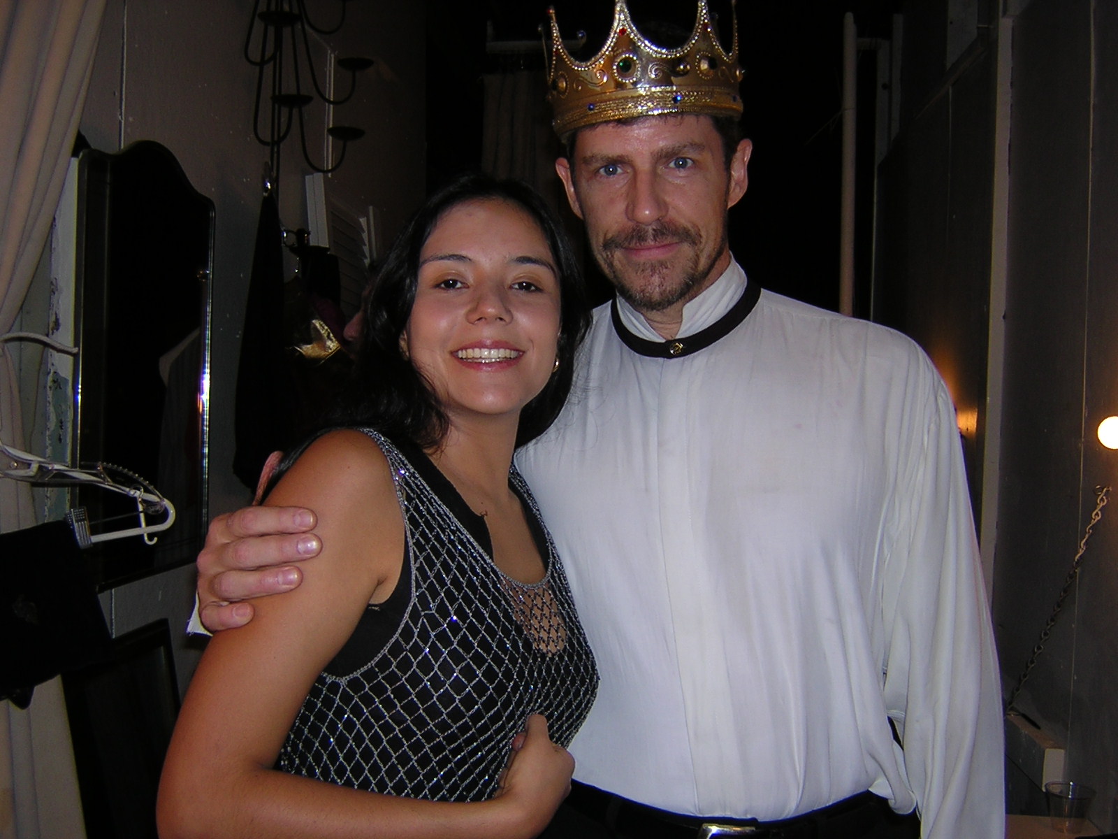 Catalina Sandino Moreno (Academy Award Nominee for Best Actress for her role in Maria Full of Grace, 2004) & Jerry Griffin after a performance of King John in New York City.