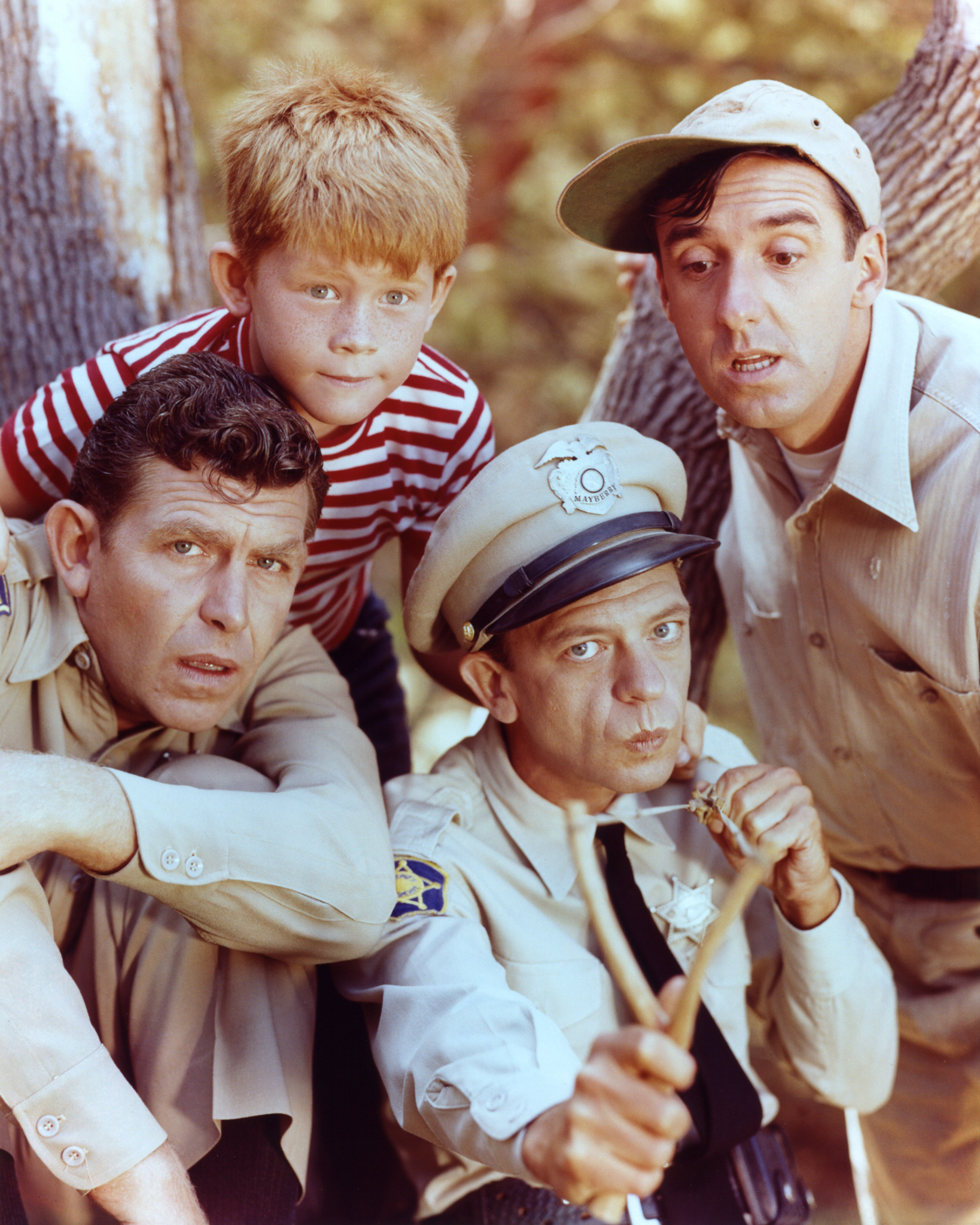 Ron Howard, Jim Nabors, Andy Griffith and Don Knotts at event of The Andy Griffith Show (1960)