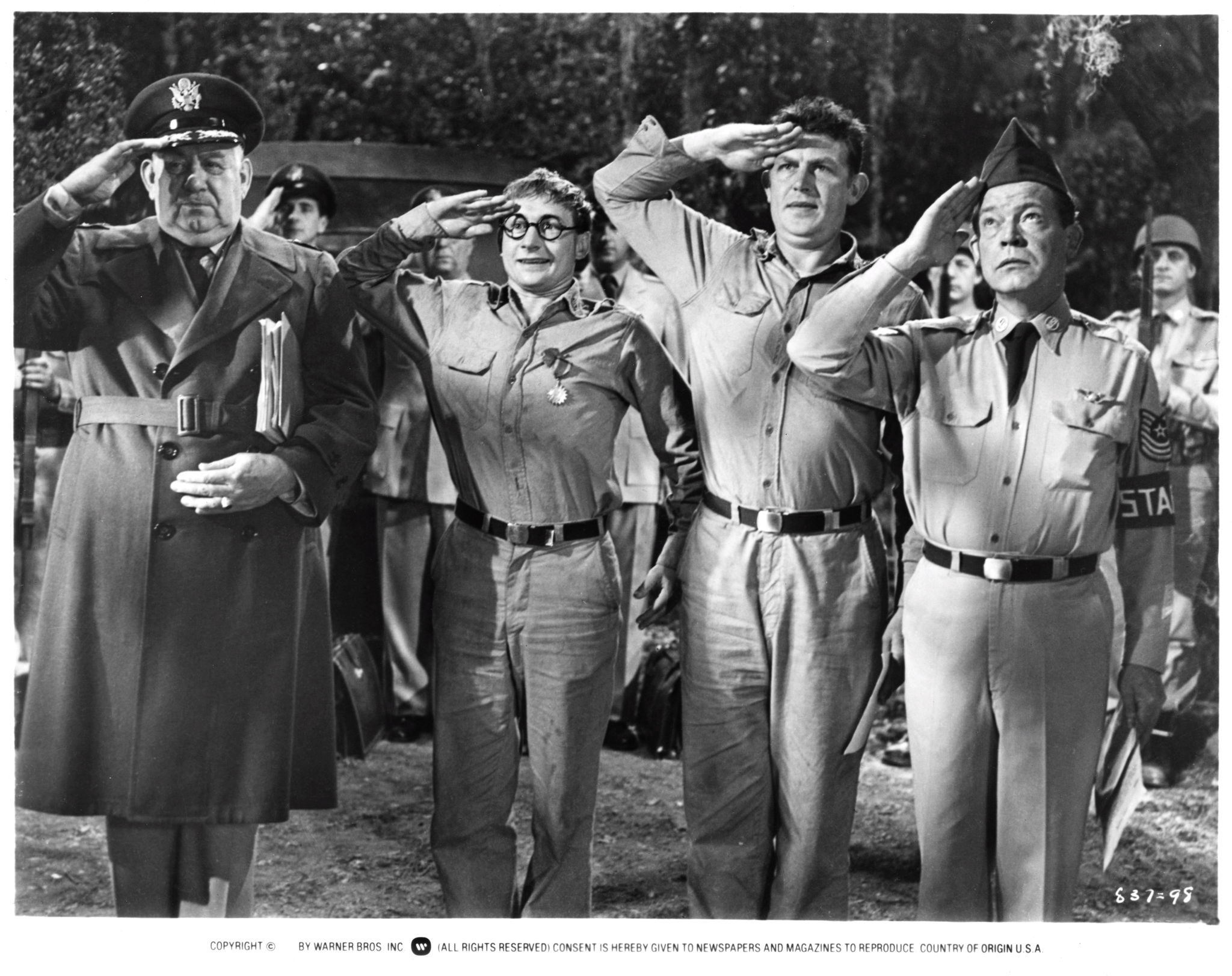 Still of Nick Adams, Andy Griffith and Myron McCormick in No Time for Sergeants (1958)