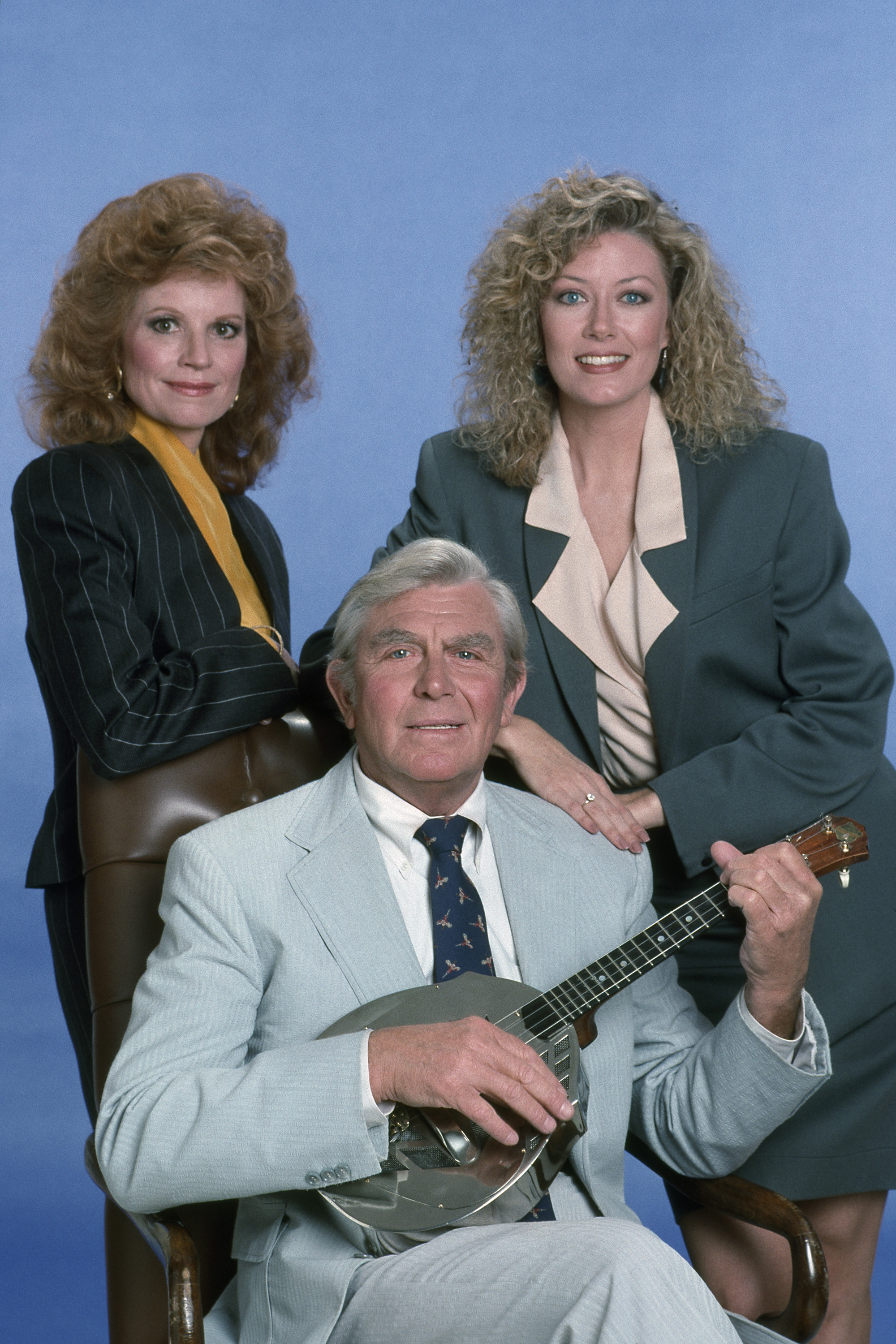 Still of Andy Griffith, Julie Sommars and Nancy Stafford in Matlock (1986)