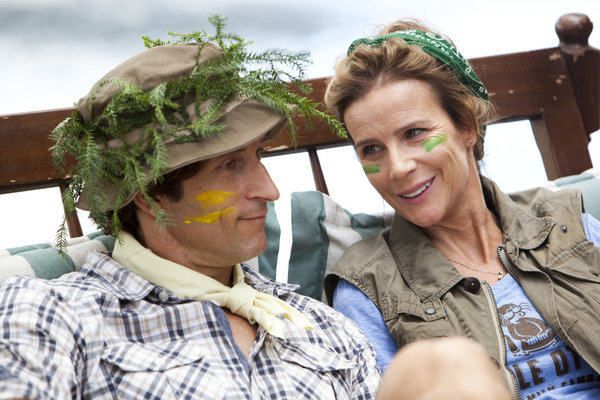 Still of Rachel Griffiths and Jonathan La in Camp (2013)