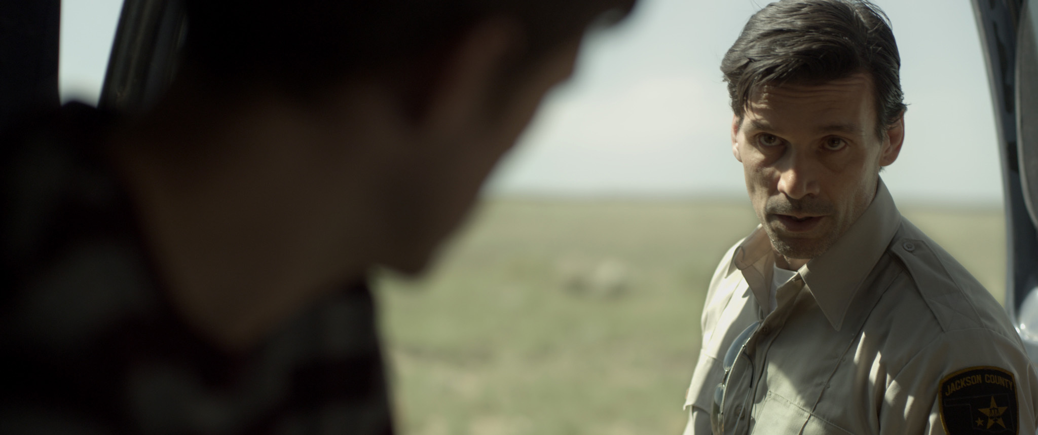 Still of Frank Grillo and François Arnaud in Big Sky (2015)