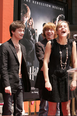 Rupert Grint, Daniel Radcliffe and Emma Watson