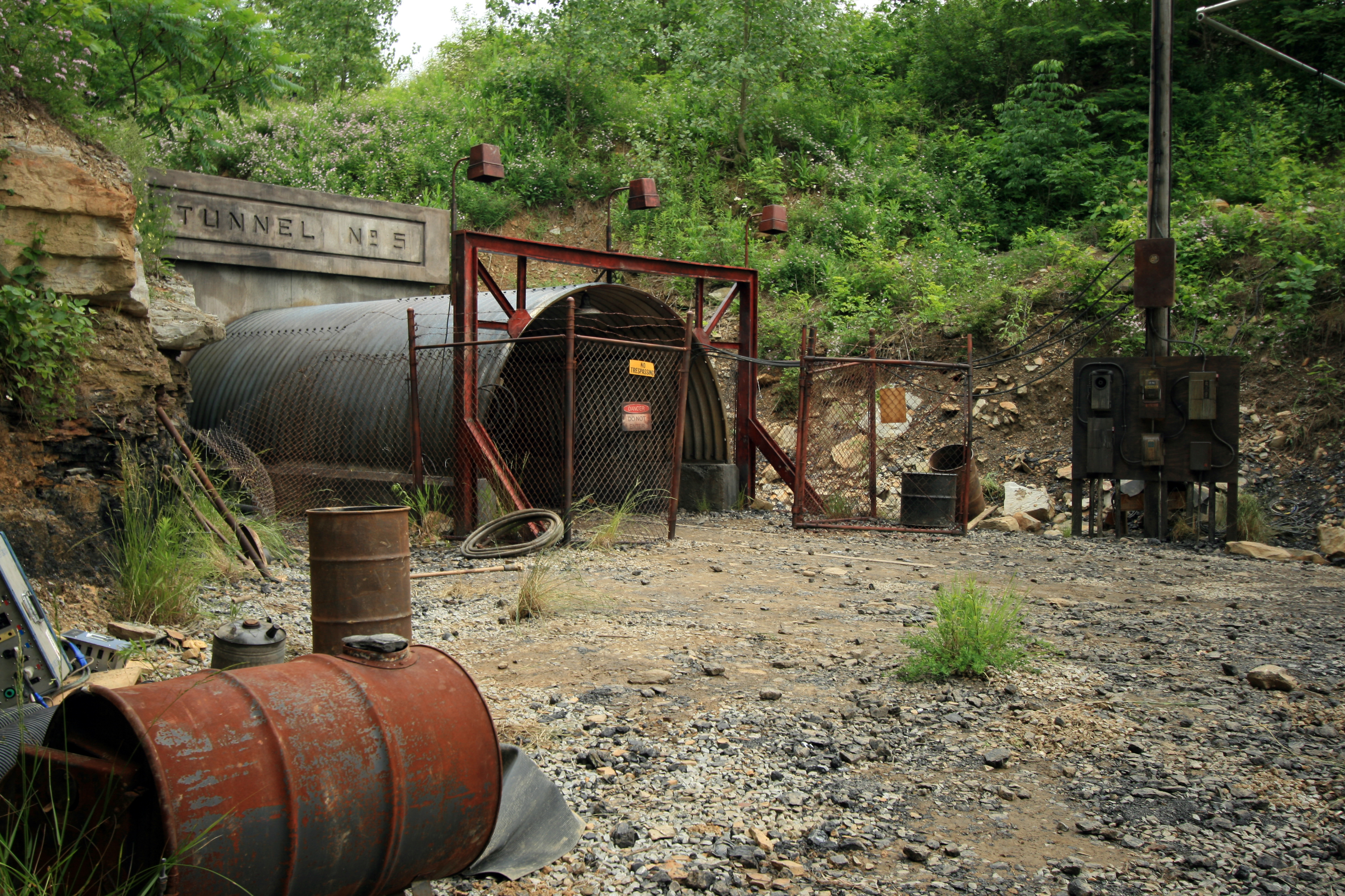 Entrance to Tunnel 5, set built on location for 