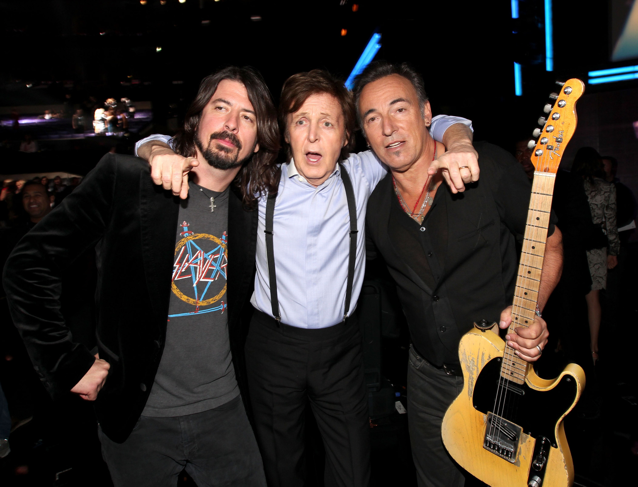 Paul McCartney, Dave Grohl and Bruce Springsteen