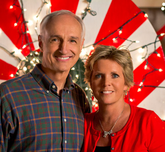 Michael Gross and Meredith Baxter united again as husband and wife in the Hallmark Channels holiday special, 