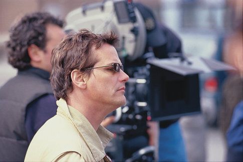 Director, co-writer, and star, Paul Gross on the set of MEN WITH BROOMS