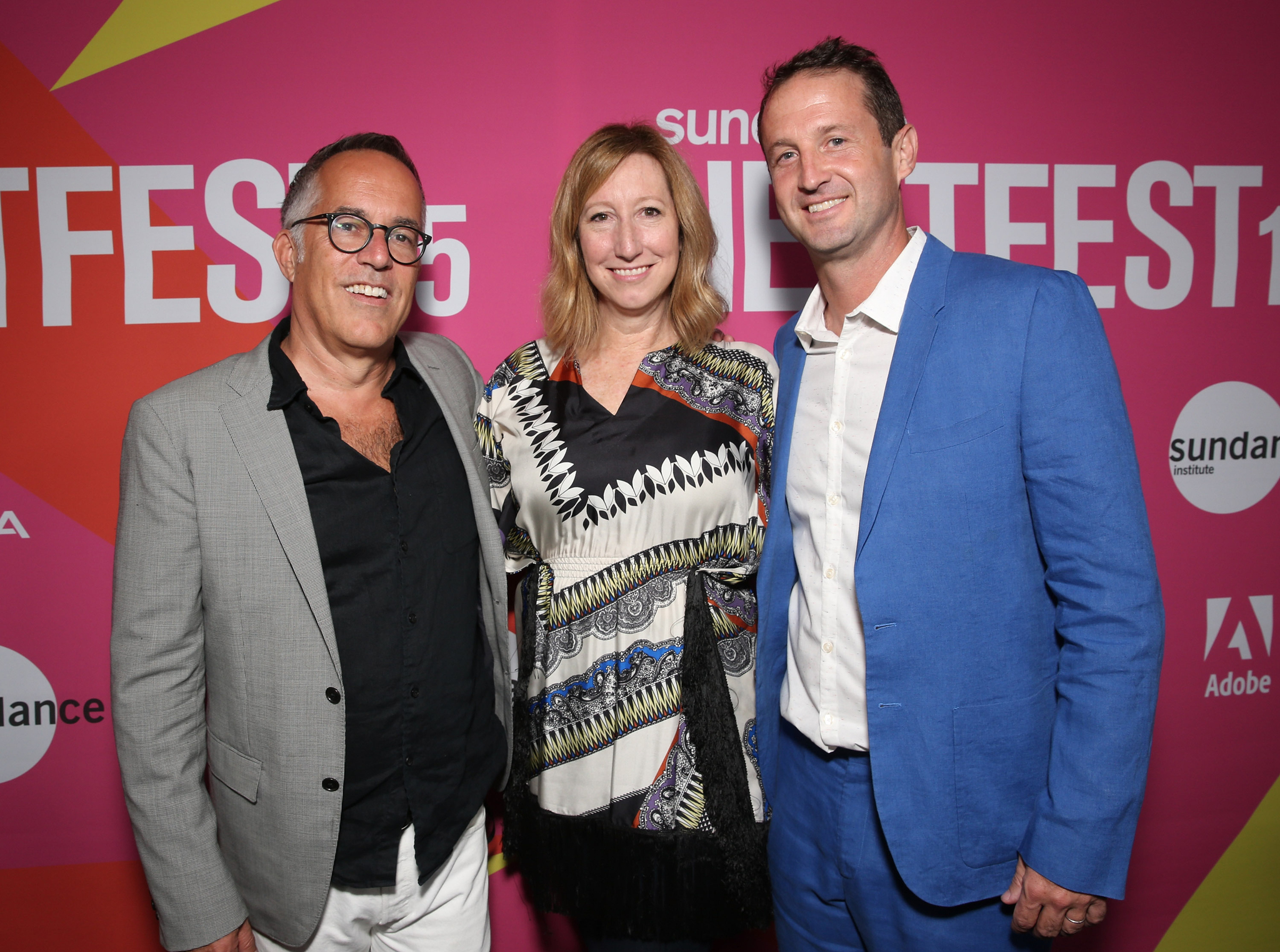 Trevor Groth, Keri Putnam and John Cooper at event of Mistress America (2015)