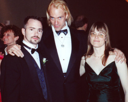 Mark Steven Grove, Trygve Lode and Darlene Cypser at the Dragon and the Hawk premiere