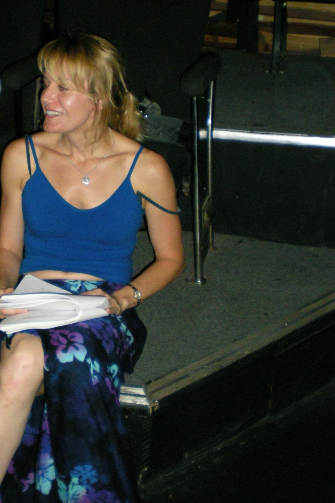 Eileen Grubba in rehearsals at The Met Theater.