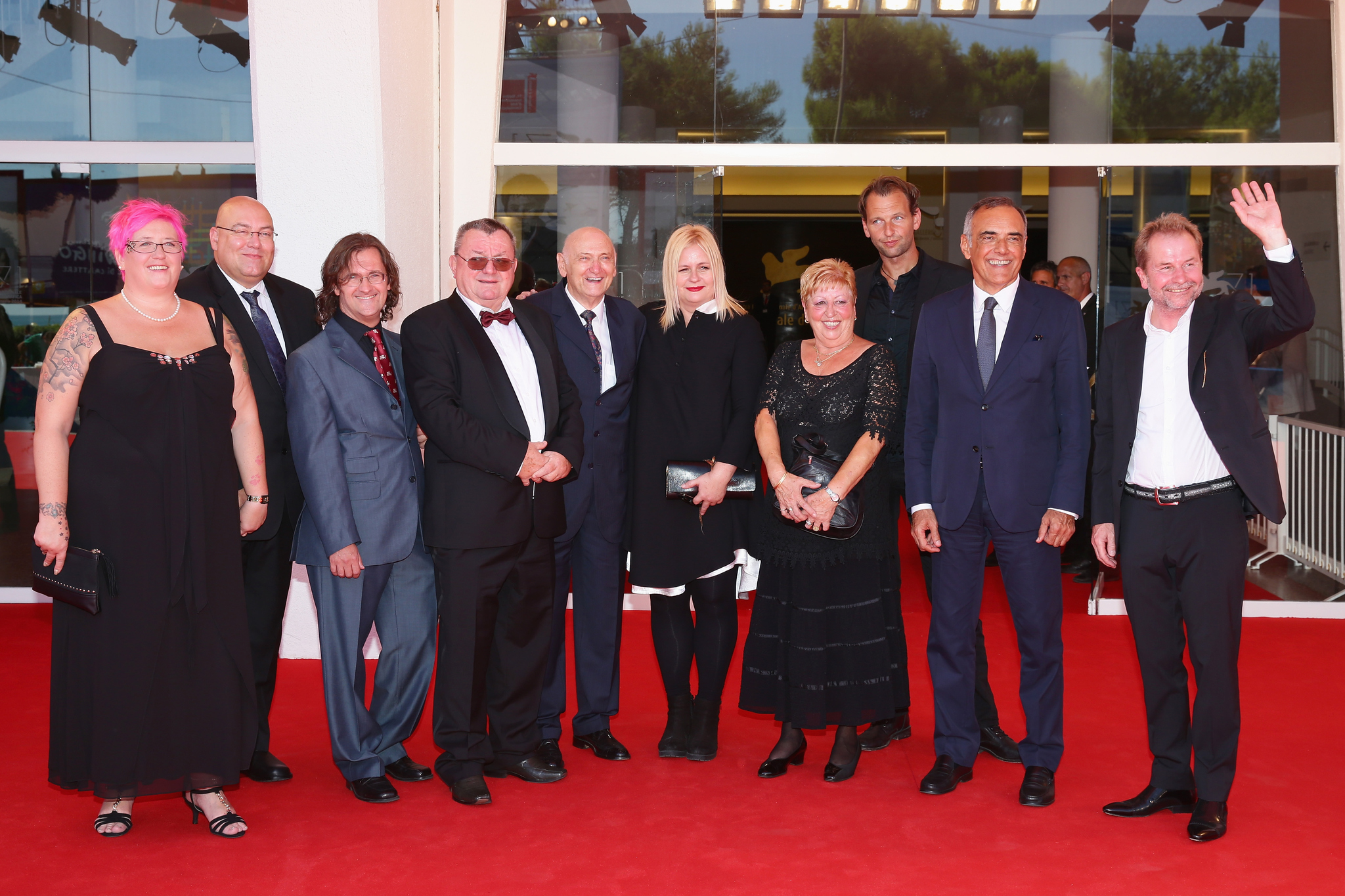 Martin Gschlacht, Ulrich Seidl, Veronika Franz and Alberto Barbera at event of Im Keller (2014)