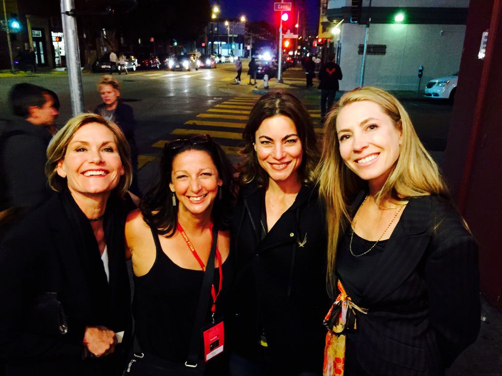 Frameline Film Festival Suzanne Guacci with Karen Sillas, Traci Dinwiddie and Yvonne Jung