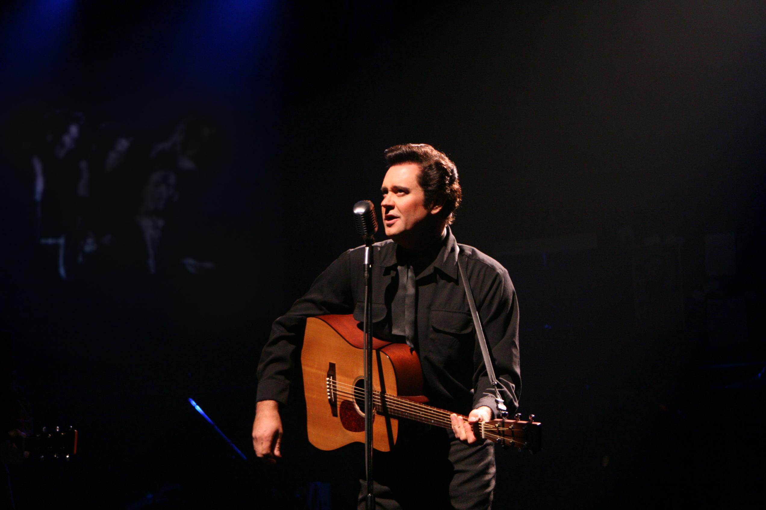 As Johnny Cash in the workshop production of 