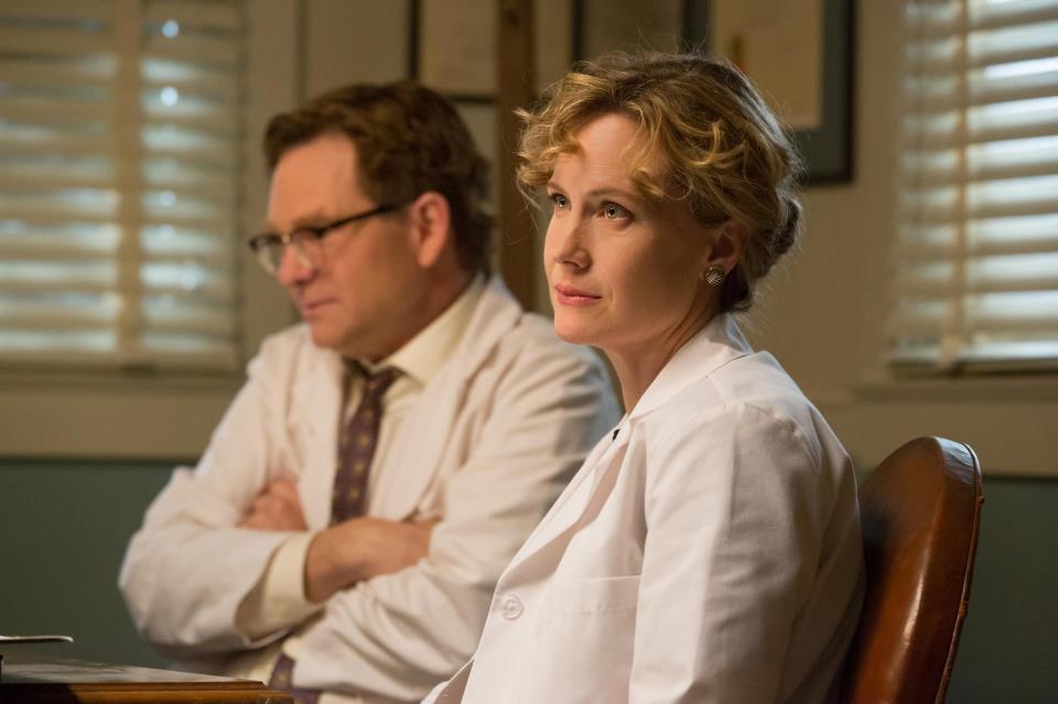 Maia Guest as Dr. Susan Andrews in Granite Flats, with Jim Turner.