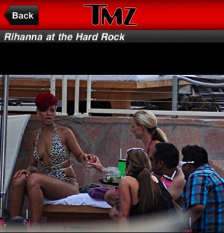 Rihanna & Friends caught in Vegas at the Hard Rock Hotel