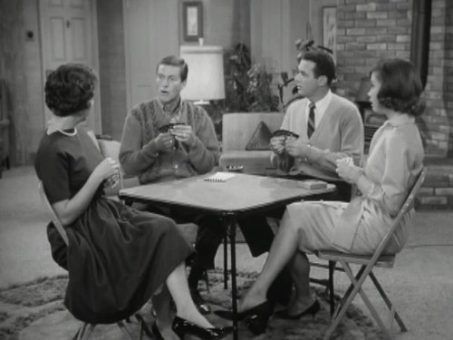 Still of Mary Tyler Moore, Dick Van Dyke, Ann Morgan Guilbert and Jerry Paris in The Dick Van Dyke Show (1961)