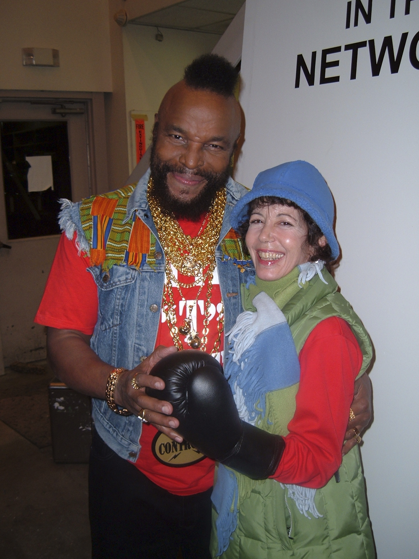 Commercial shoot in '06 (L-R Mr. T & me)