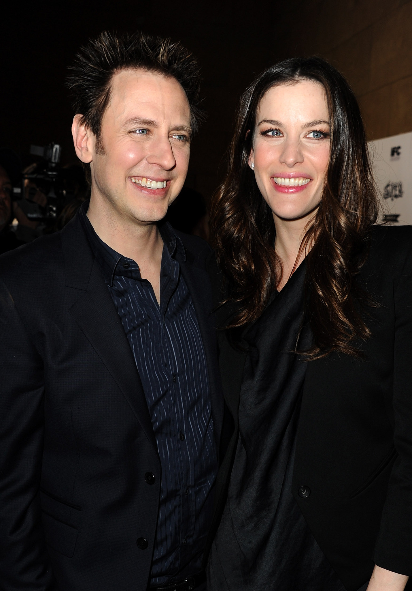 Liv Tyler and James Gunn at event of Super (2010)