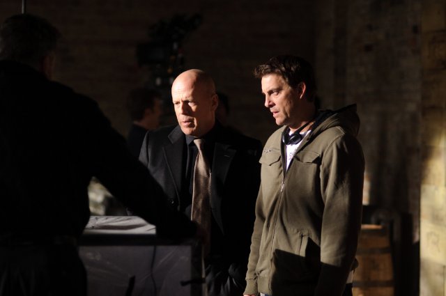 Mike Gunther directs Bruce Willis for 