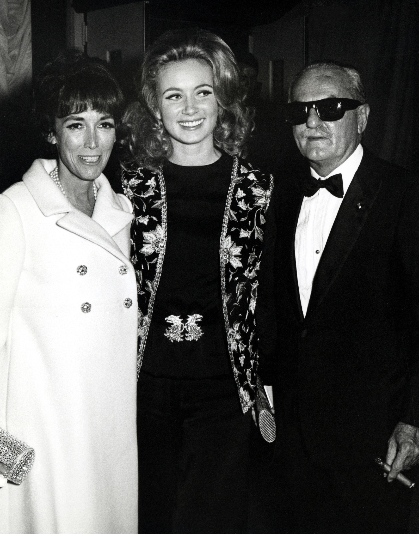 Helen Gurley Brown, Geneviève Gilles and Darryl F. Zanuck